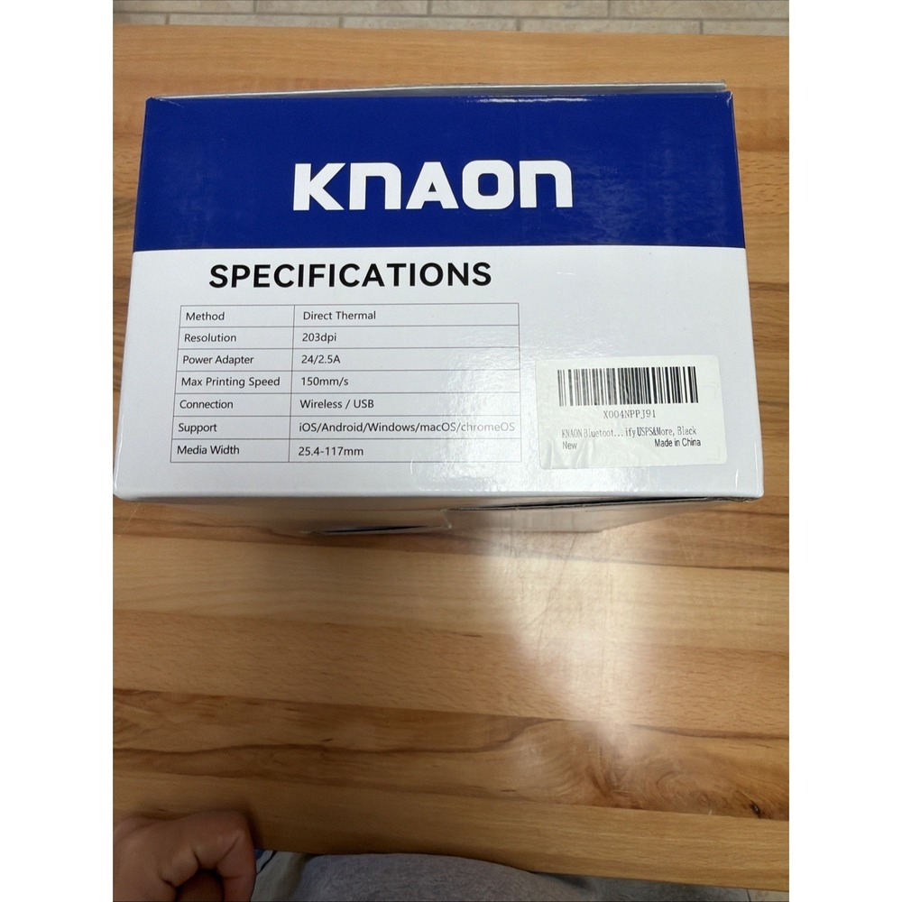 Knaon Bluetooth thermal ShippingLabel Printer 4x6 Portable Label Printer Black - Picture 10 of 10